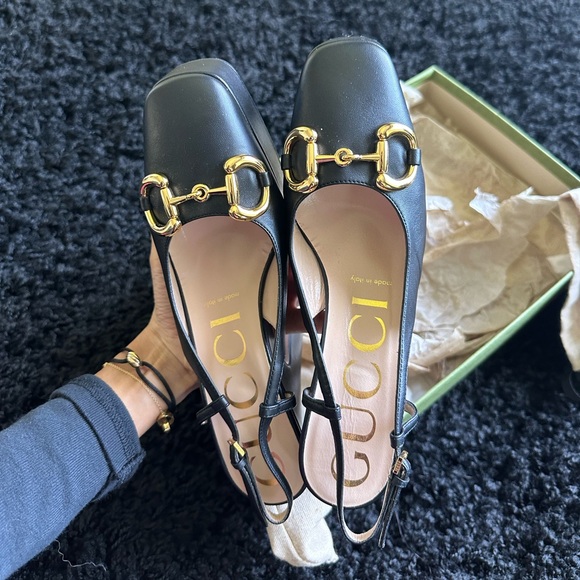 Gucci 120 mm platform leather pumps - Picture 3 of 5